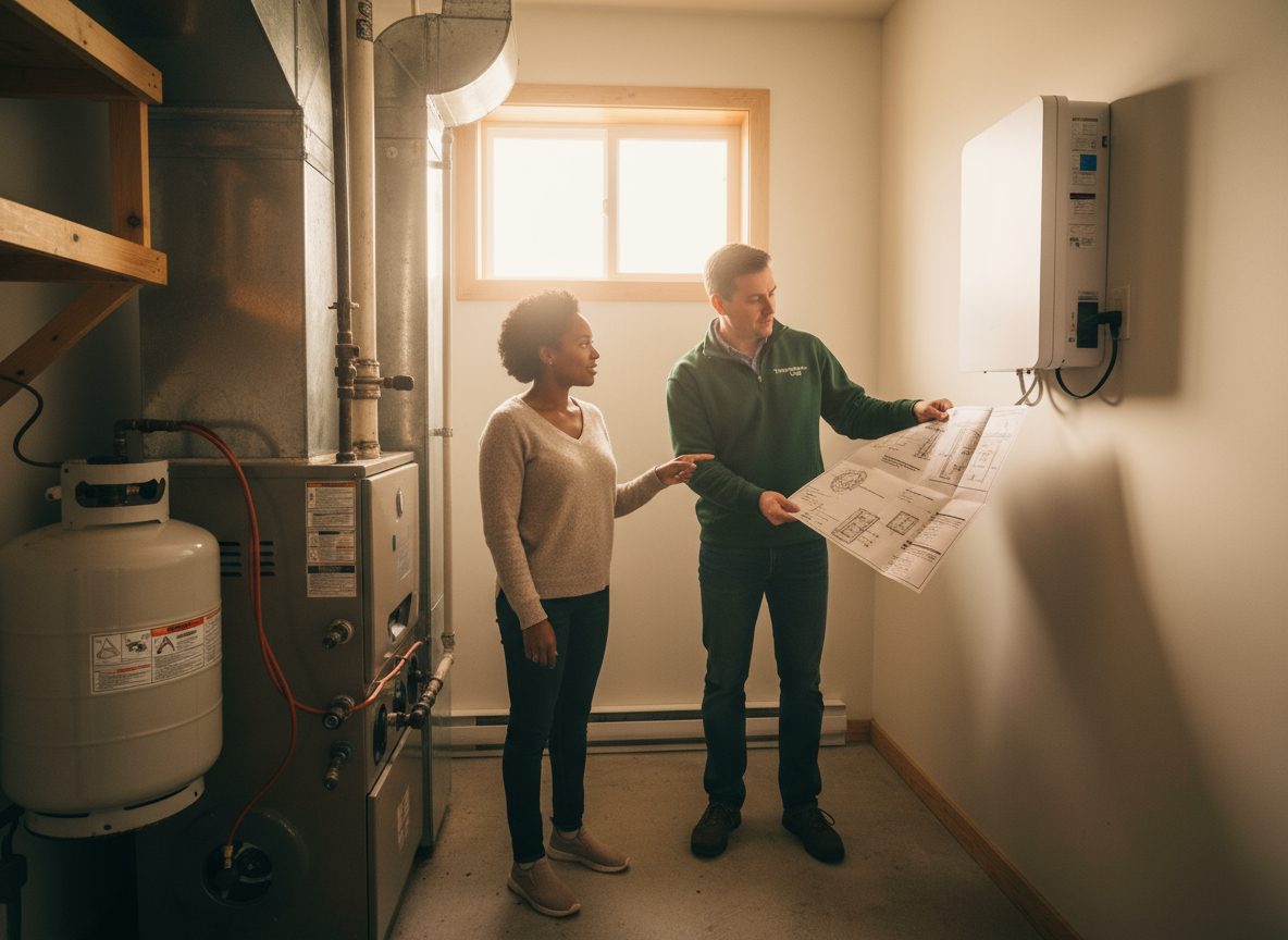 Heat pump vs propane heater: Which is better for Toronto homes? Temperature Care compares efficiency, cost, comfort, and rebates to help you choose.